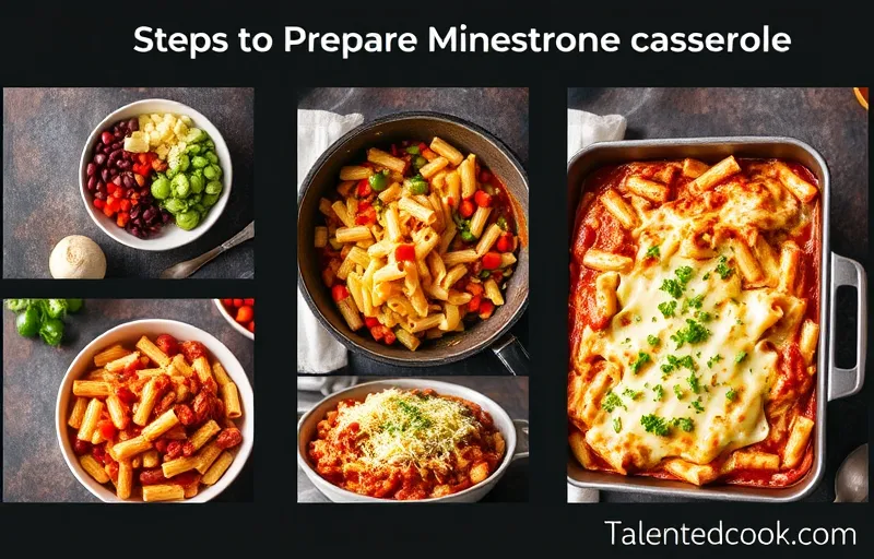 Steos To Prepare Minestrone Casserole