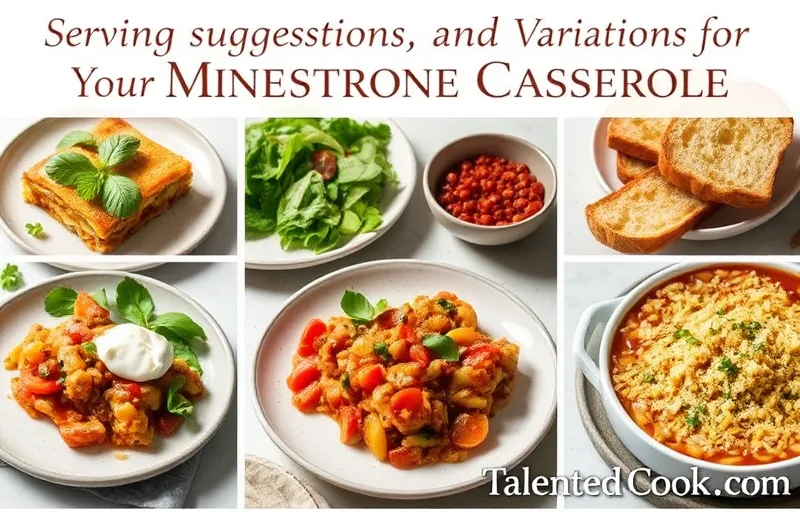 Serving Suggestions and Variations for Your Minestrone Casserole