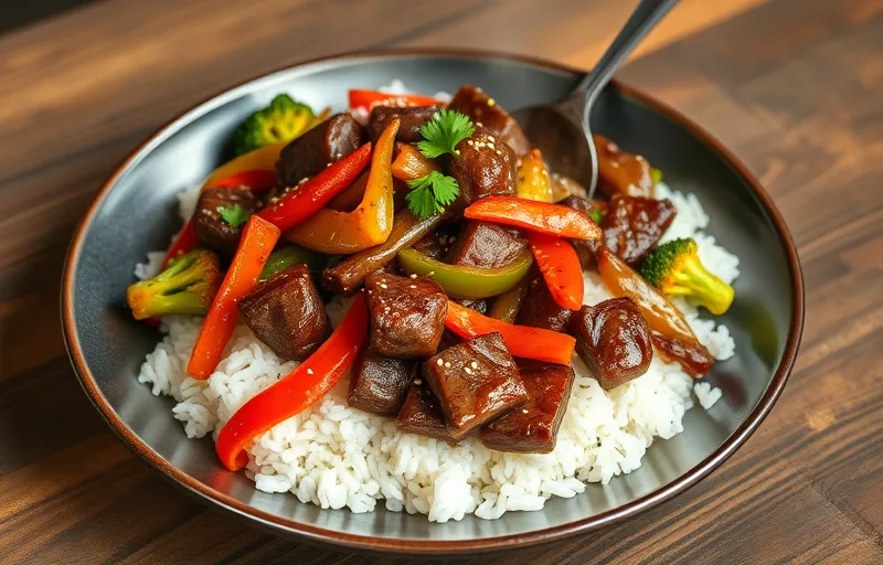 Beef Stir-Fry with Rice